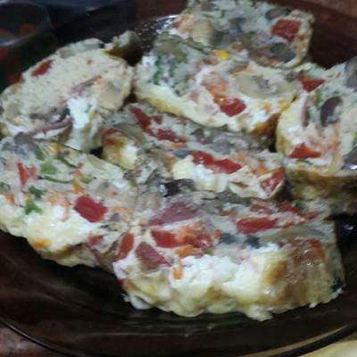  قالب البيض بالخضروات 