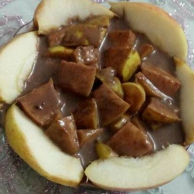  صوص الشوكلت بالتفاح 