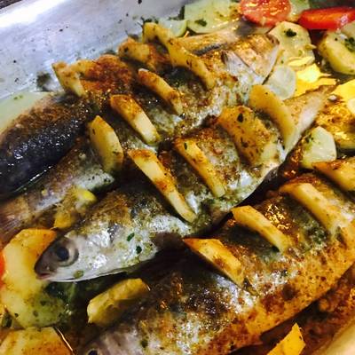  سمك بالبطاطس 