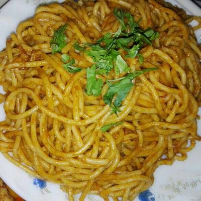  مكرونة بالصلصة بطريقتي 