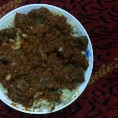  طاجن مكرونة بالكبدة 