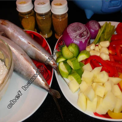  سمك بلاميطا بخضار سوتية ورز صيديا                            ,شيف حمدي مرسي, 