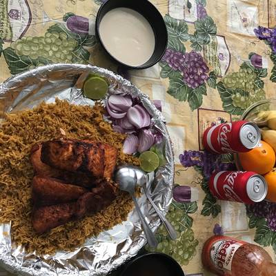  سمك مع الرز 