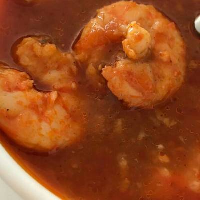  شوربة الجمبري 