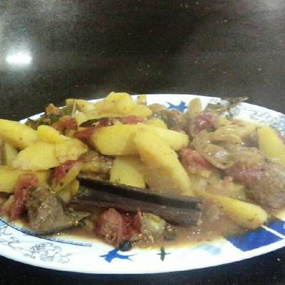  لحمه بالخضار فى الكيس الحرارى 