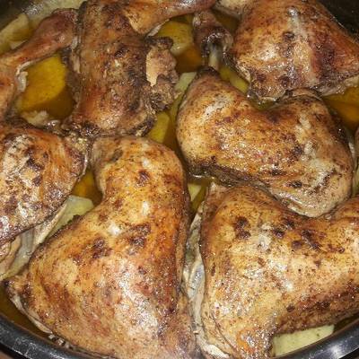  افخاد الدجاج بلليمون وزيت الزيتون 