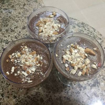  بودنج الشيكولاتة اللايت بالفراولة 