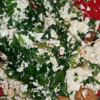  جبنه قريش بالسبانخ 