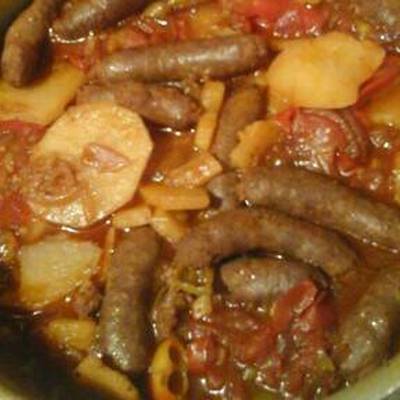  صينيه البطاطس بالسدق المدخن 