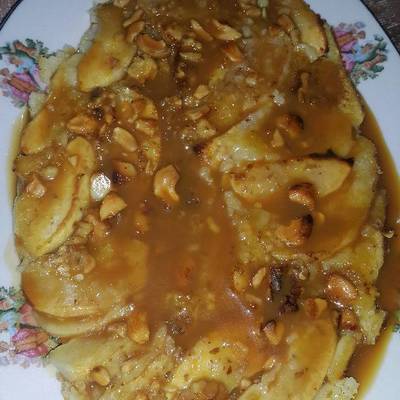  كيكه تفاح كراميل 