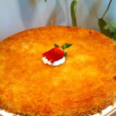  كنافه بالكريمه والقيشطه 