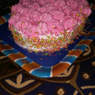  عملت تورته حلوة اوي 