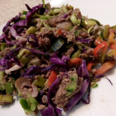  سلطه تونه مطبوخه 