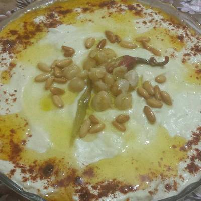  تسئية ببدوه (فتة حمص بالسمنة) 