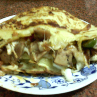  كريب بحشوة الفراخ و الخضار 