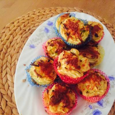  كفتة بطاطس في ورق الكب كيك 