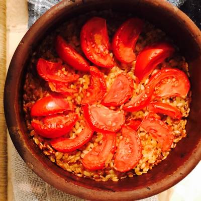  طاجن لسان عصفور بالدجاج 