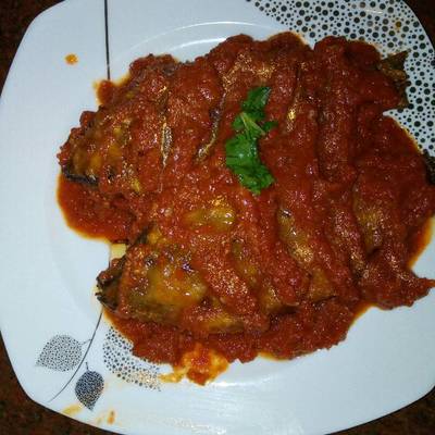  سمك مقلي بصلصه 