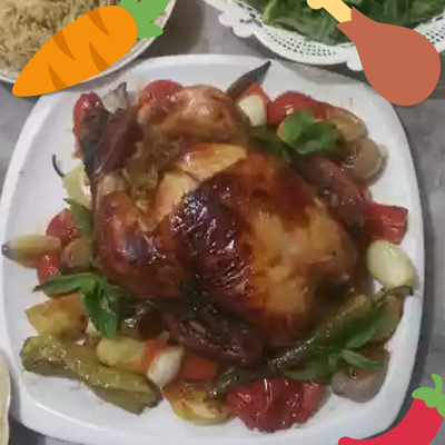  فراخ مشوية بخلطه الصويا 