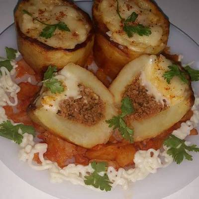  اكواب البطاطس بالفرن 