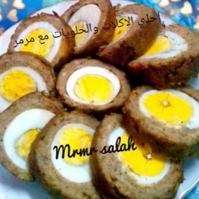  رول الدجاج بالبيض