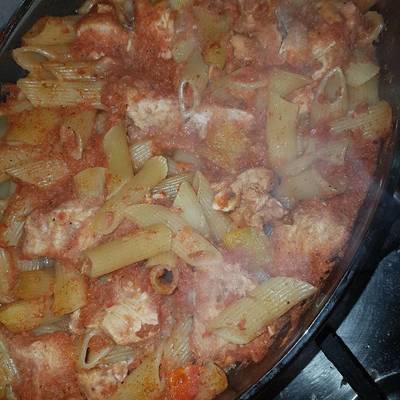  طاجن مكرونه بالفراخ في الفرن 