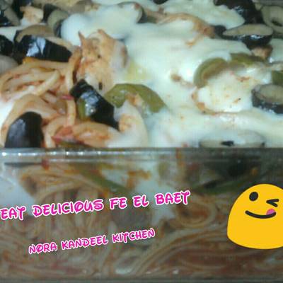  مكرونة وش البيتزا 