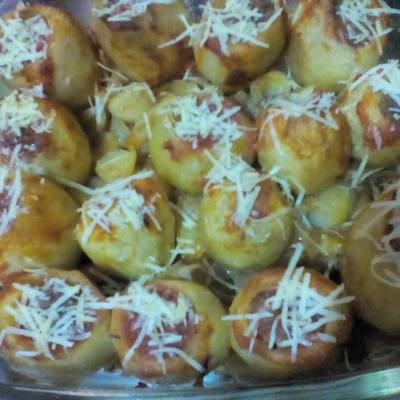  بطاطس محشية باللحمة والجبنة (ضولمة) 