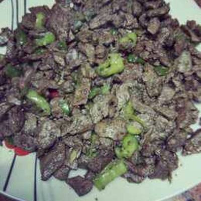  كبده بالفلفل والثوم 