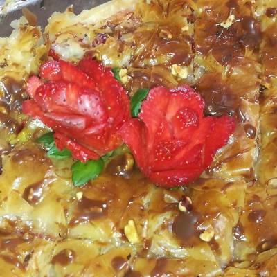  جلاش بالكاسترد والفراولة 