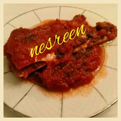  سمك بالصلصه 